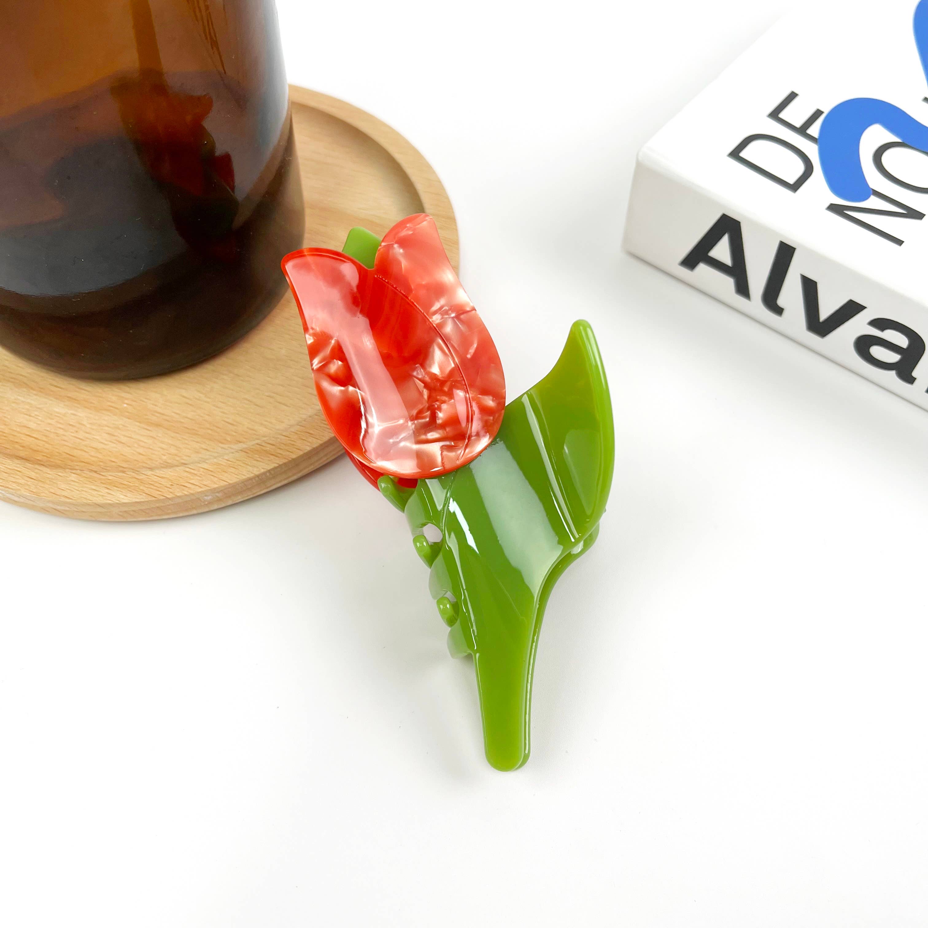 Acetate tulip hair claw | 2 Colours Available