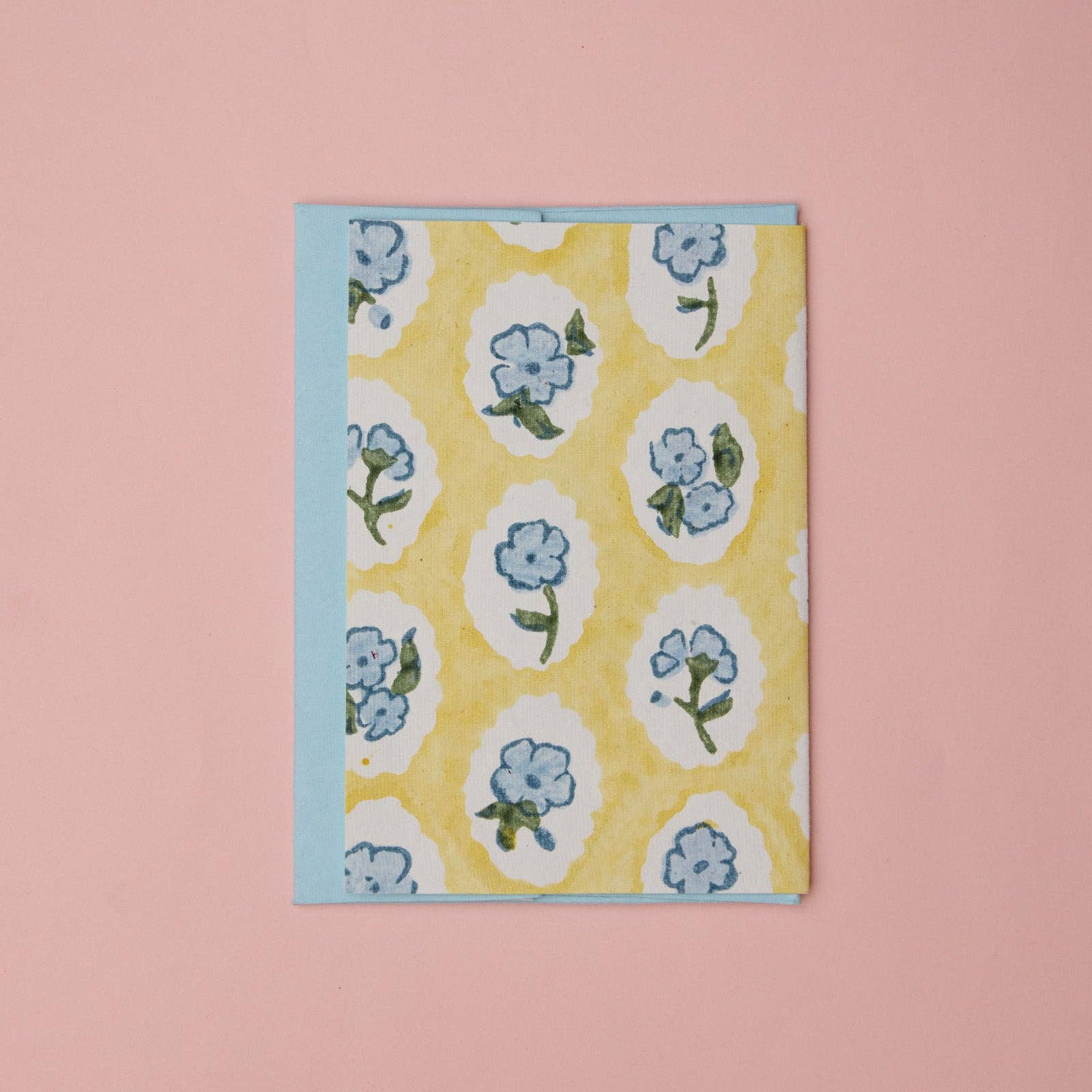 "Happy Birthday' Block Printed Greeting Card | Scallop Tiles Alaska