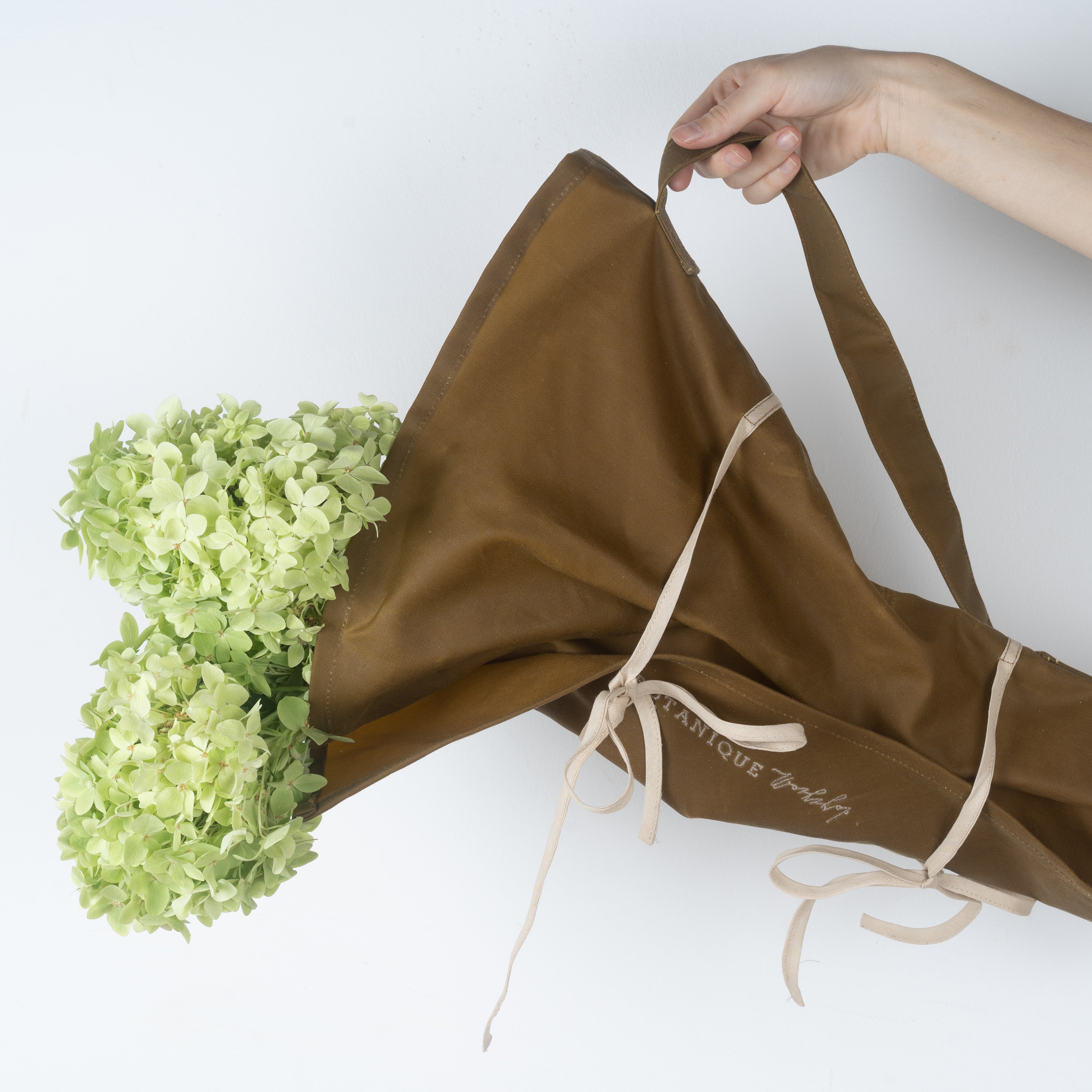 Flower Tote Bag Oiled Canvas