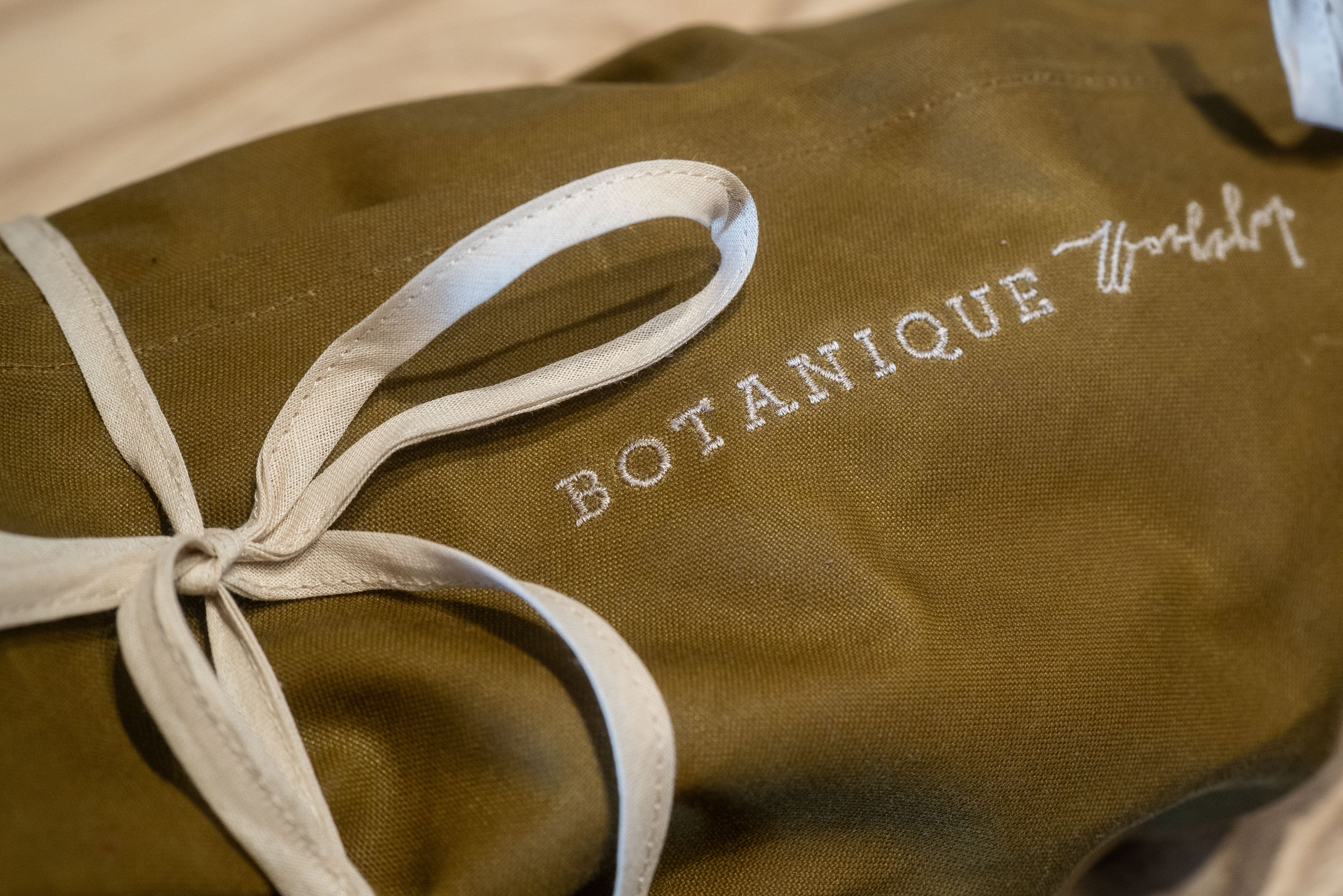 Flower Tote Bag Oiled Canvas