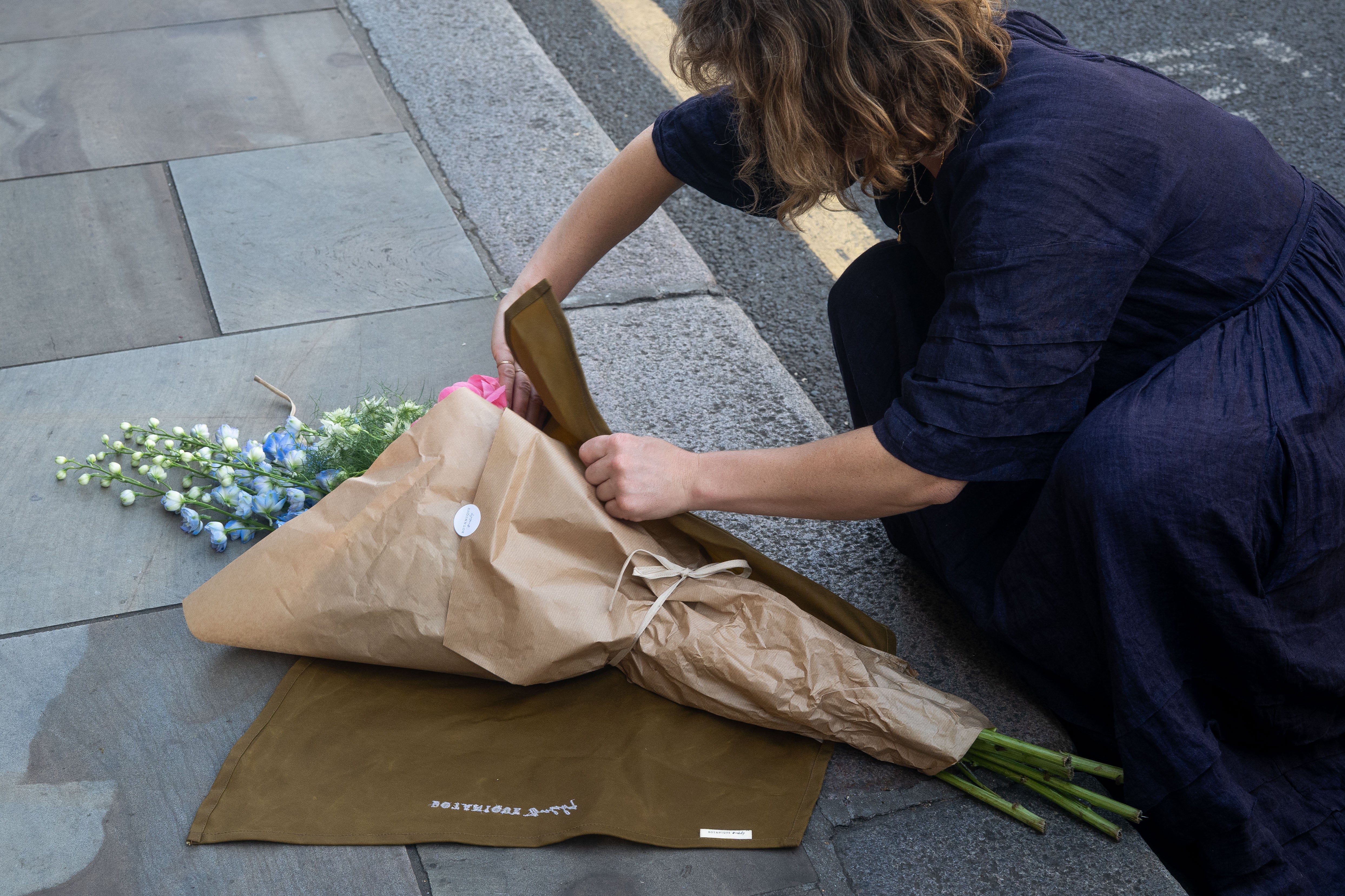Flower Tote Bag Oiled Canvas