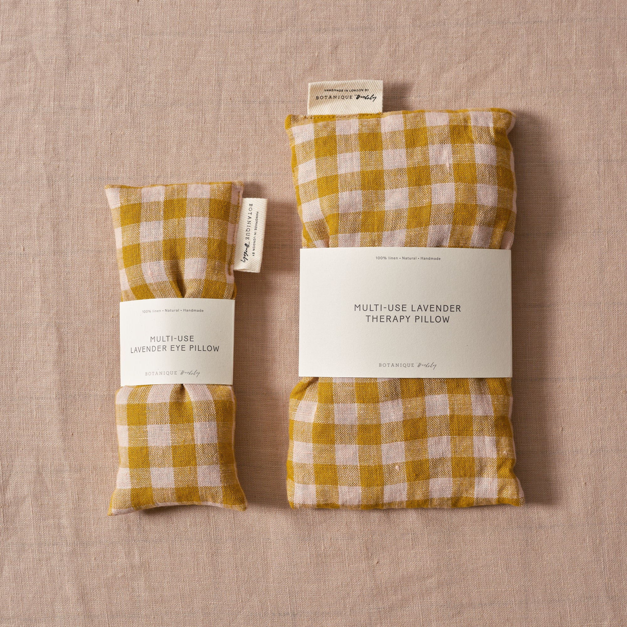 Multi-Use Lavender Therapy Pillow | Linen Wes Gingham