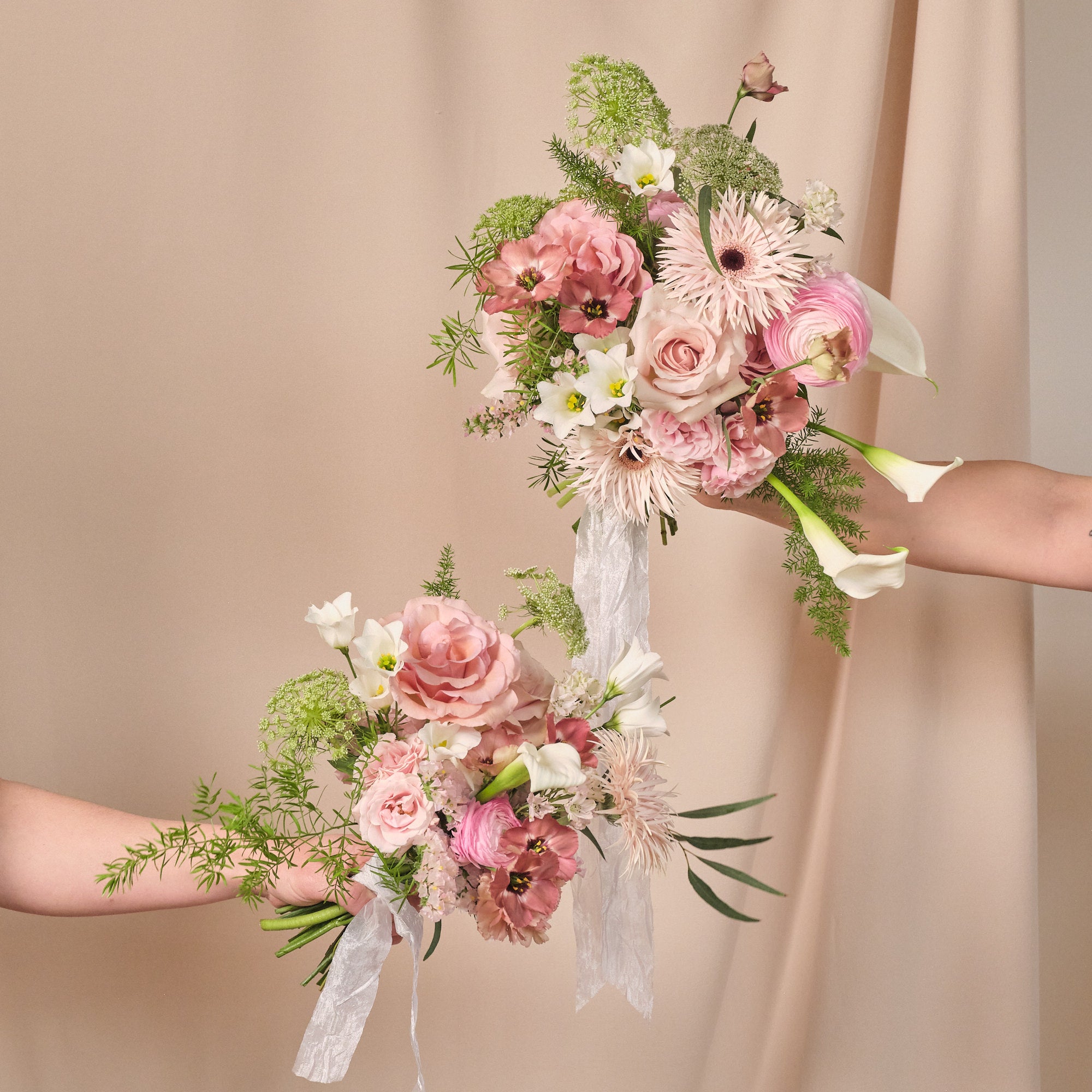 Dusty Nudes Petite Bridal Bouquet