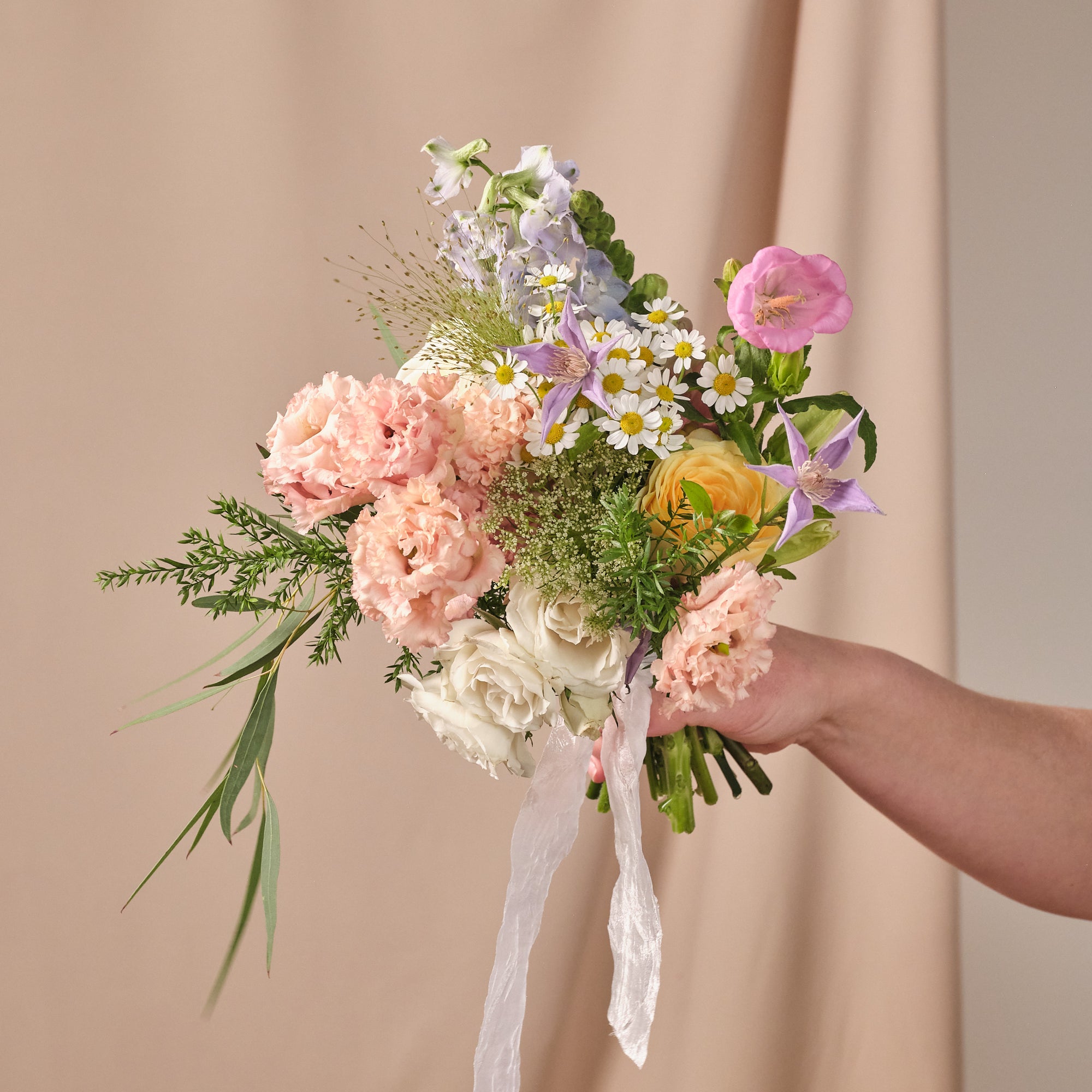 Pastel Wildflowers Petite Bridal Bouquet