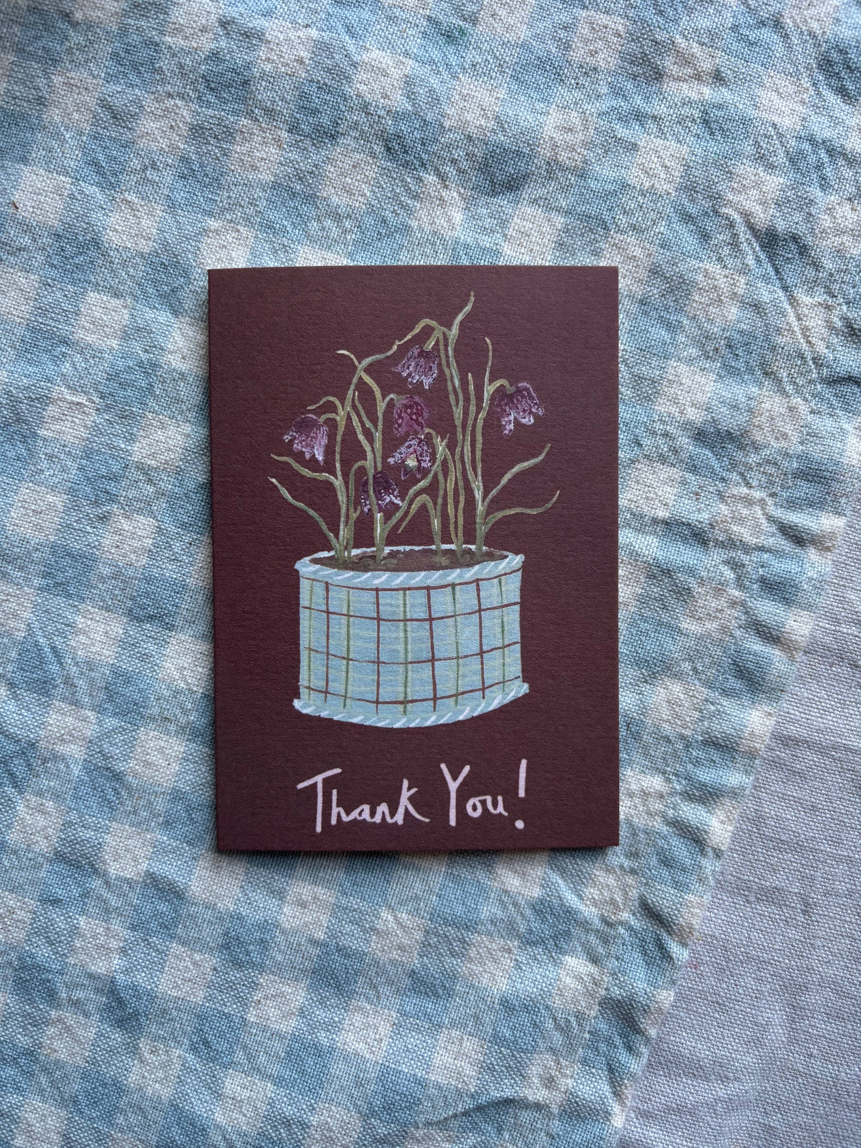 Thank you Flowers mini card