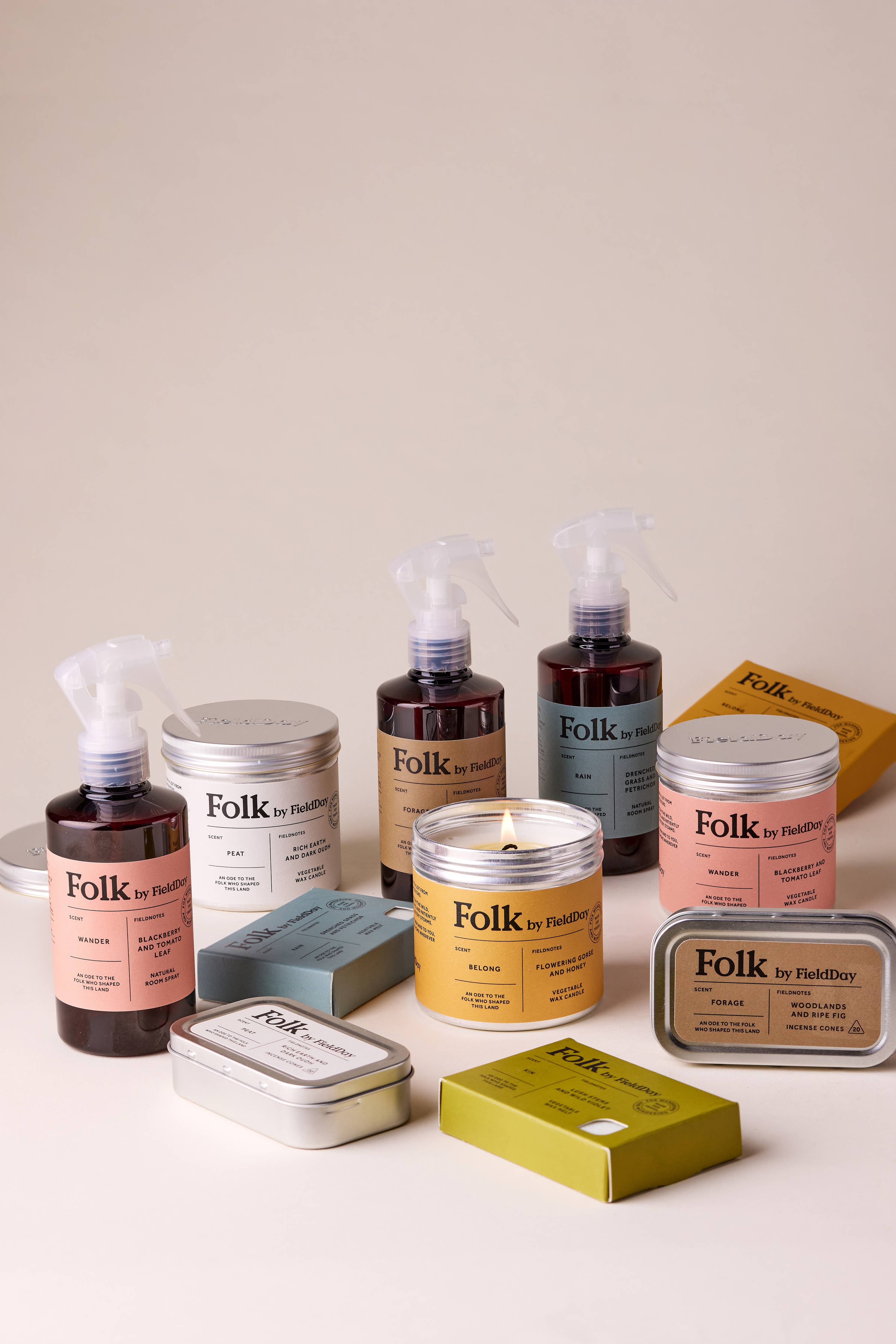 Folk Tin of Incense Cones | Kin