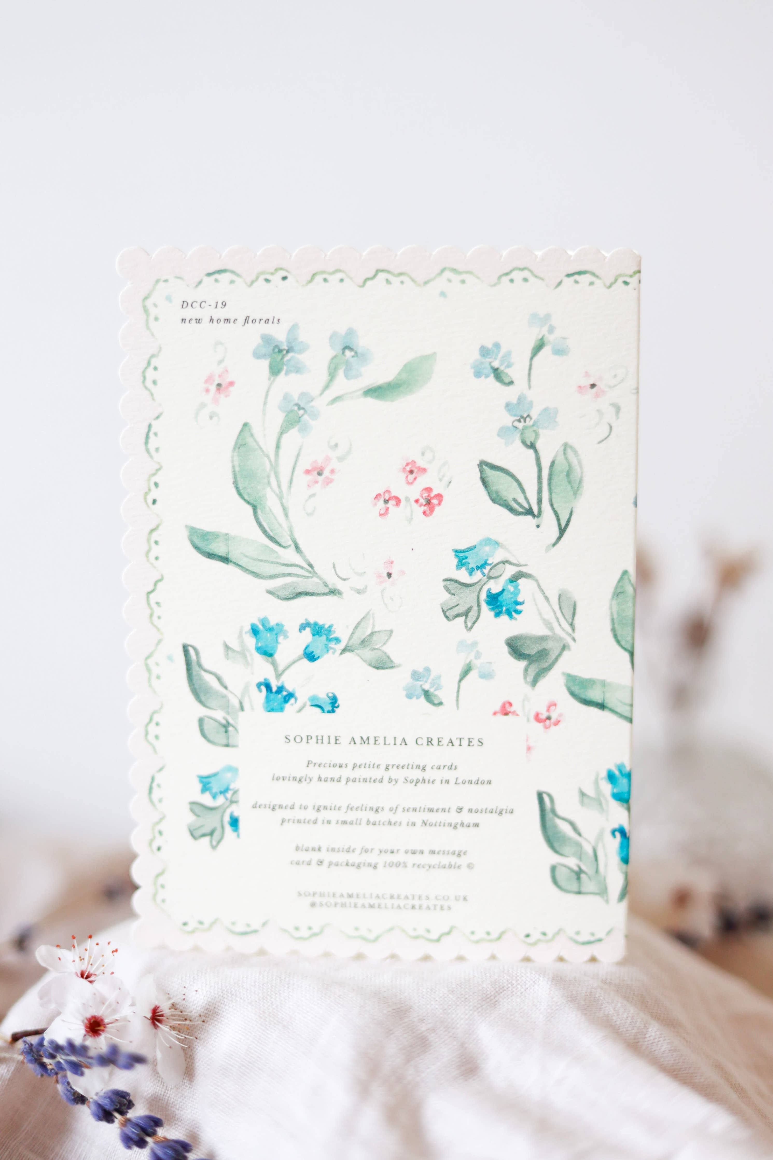 New Home Scalloped Edge Card