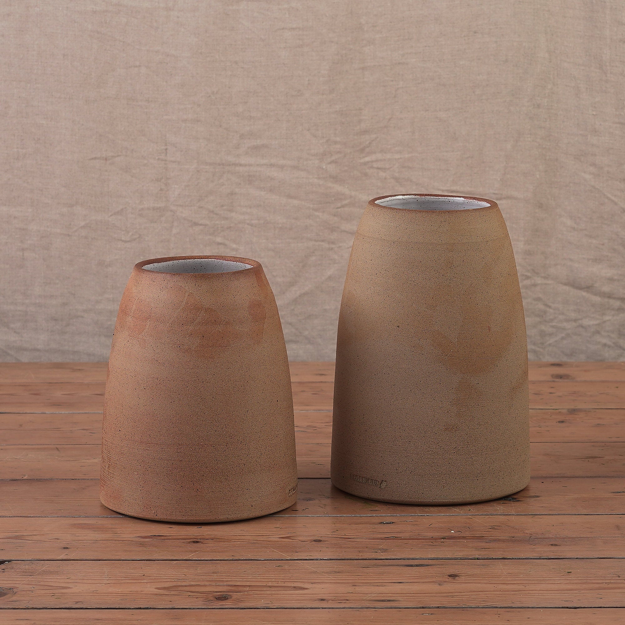 Hand Thrown Toasted Brown Ceramic Vase | 2 Sizes Available