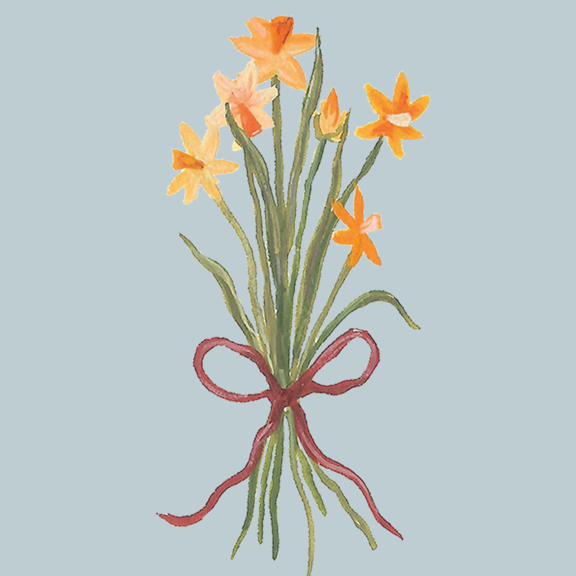 Spring Narcissus Bunch Mini Card