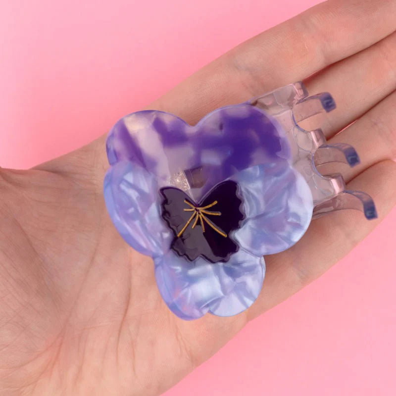 Single Pansy Hair Claw