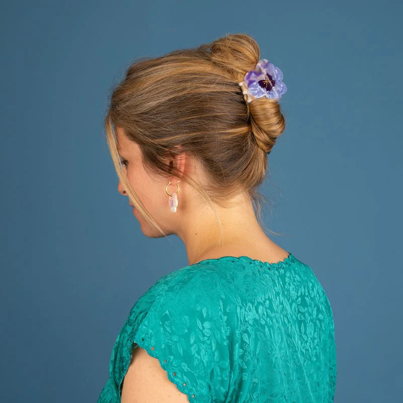 Single Pansy Hair Claw