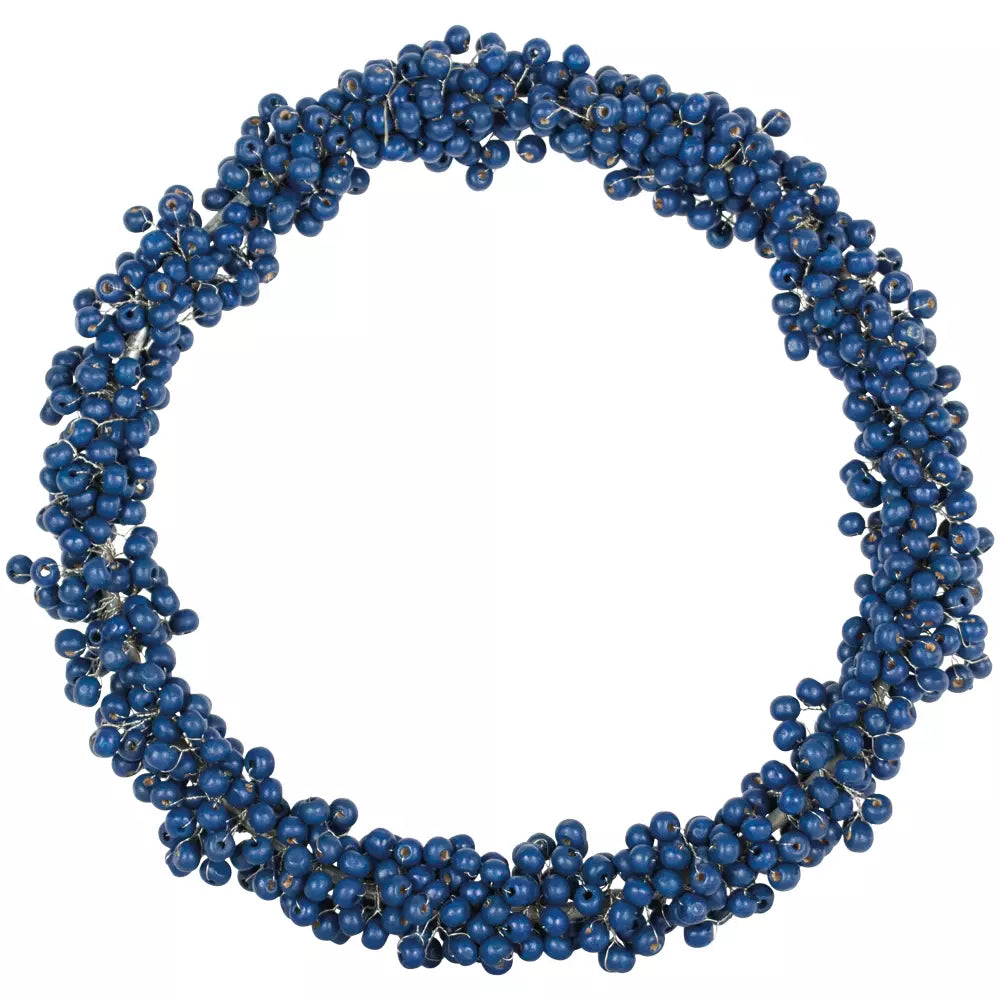 Blue Berry Wooden Wreath | Small