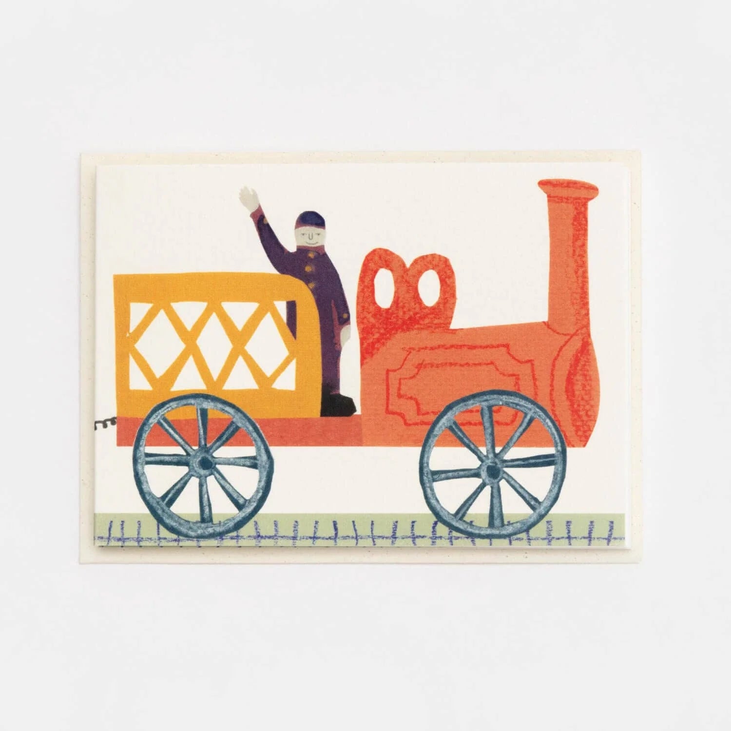 Tirzah's Train concertina card