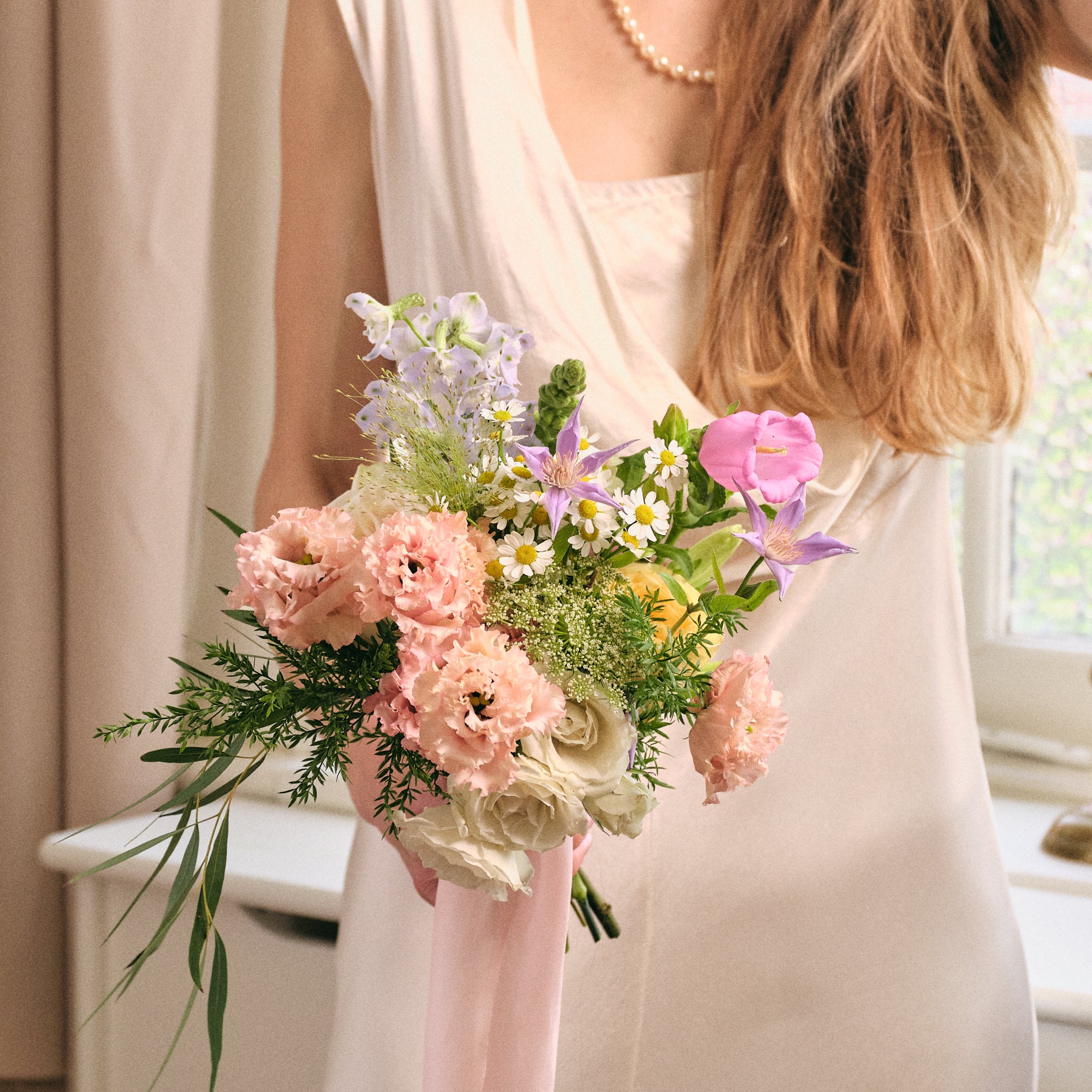 Pastel Wildflowers Petite Bridal Bouquet
