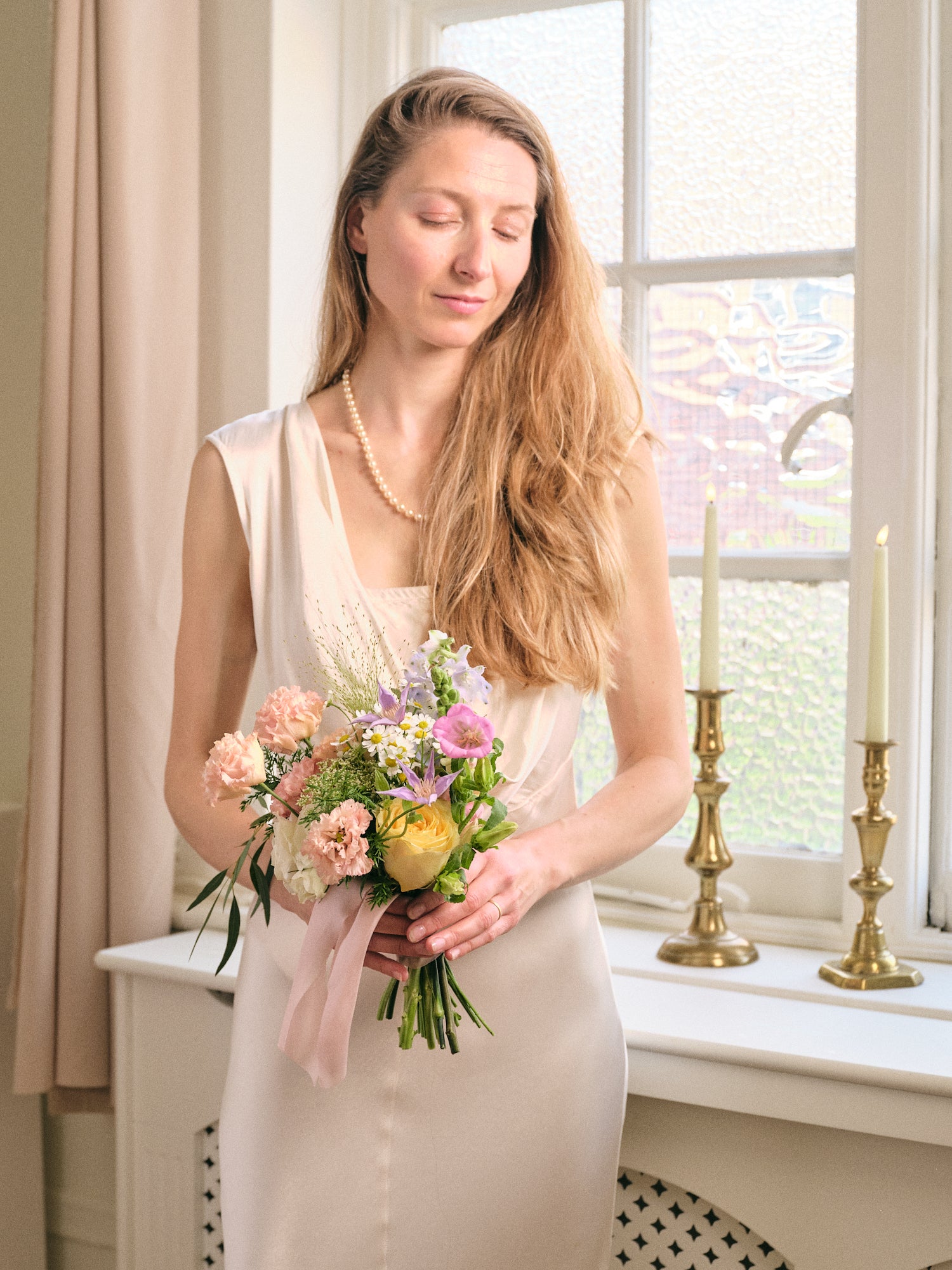 Pastel Wildflowers Petite Bridal Bouquet