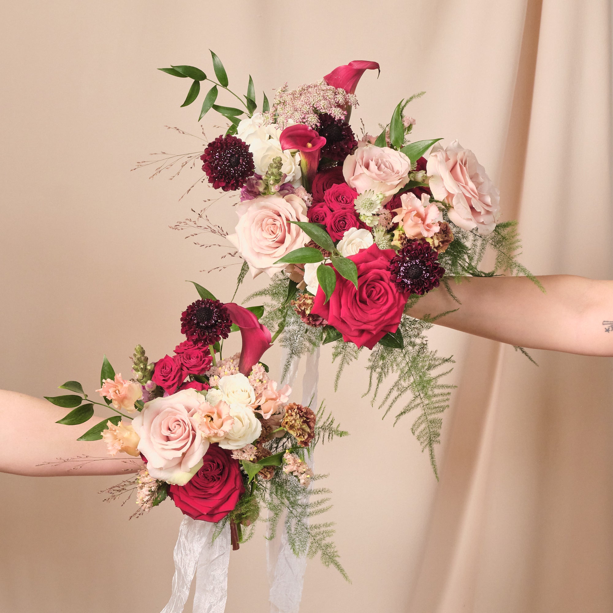 Romantic Red Petite Bridal Bouquet