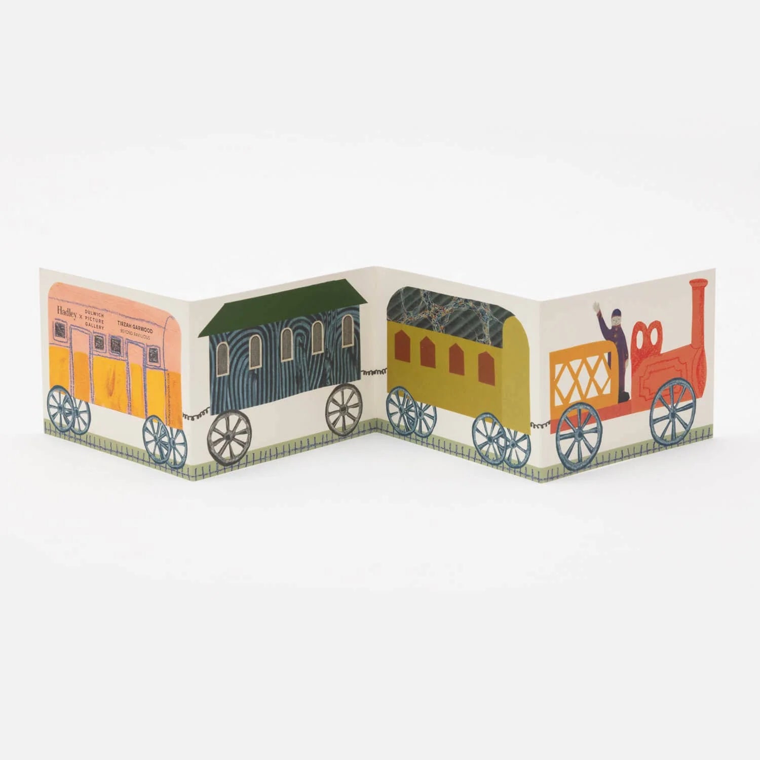 Tirzah's Train concertina card