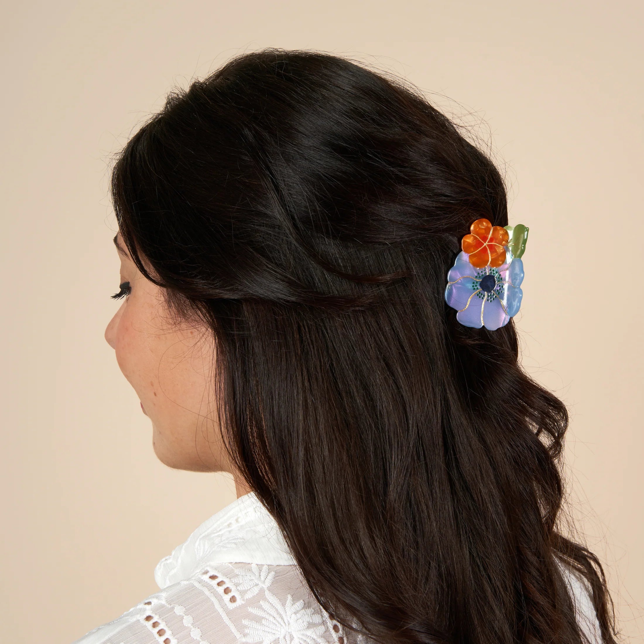 Small Flower Bouquet Hair Claw